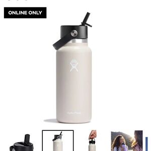 Hydro Flask 32 oz Wide Mouth with Flex Straw Cap - Oat
